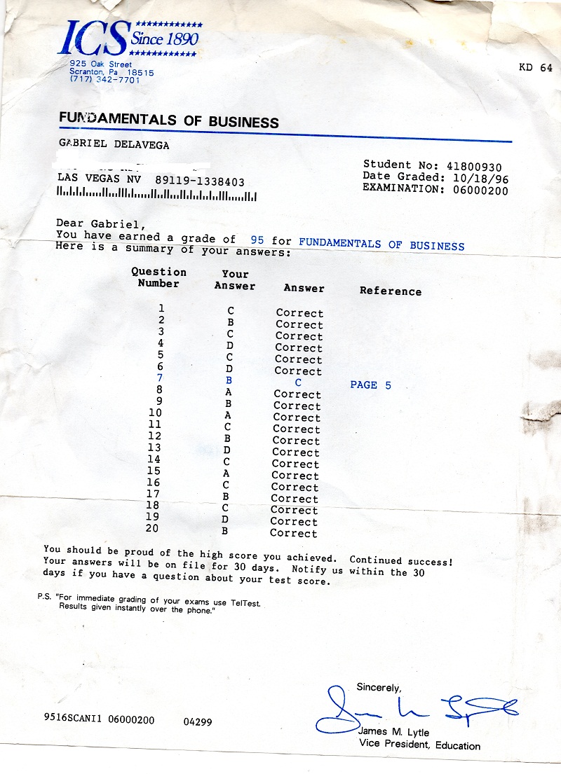 (ICS) International Correspondence School!