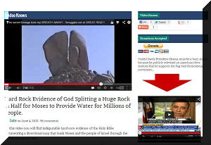 Hard Rock Evidence of God Splitting a Huge Rock in Half for Moses to Provide Water for Millions of People