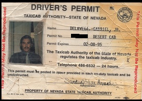 My Las Vegas, Nevada (USA) Taxi ID picture from the year 1995
