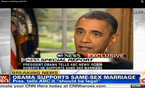 Obama approves Fag Marriage on National Television...